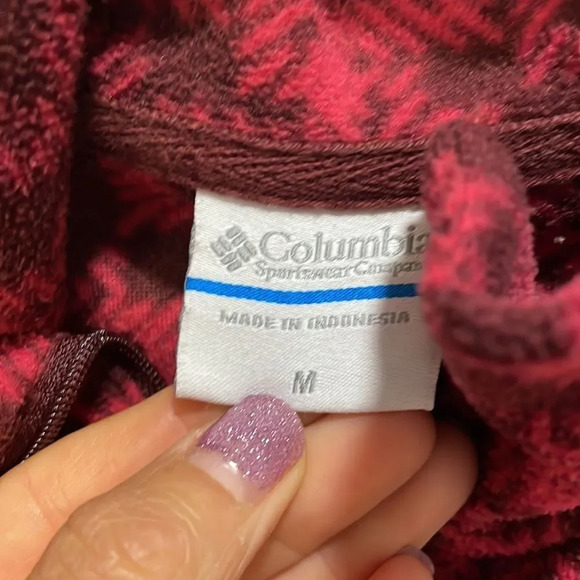 Columbia woman’s fuzzy half zip long sleeve shirt - Picture 5 of 11